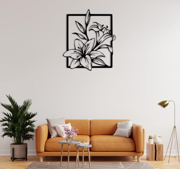 Home Decoration Flower Design Wooden Wall Art